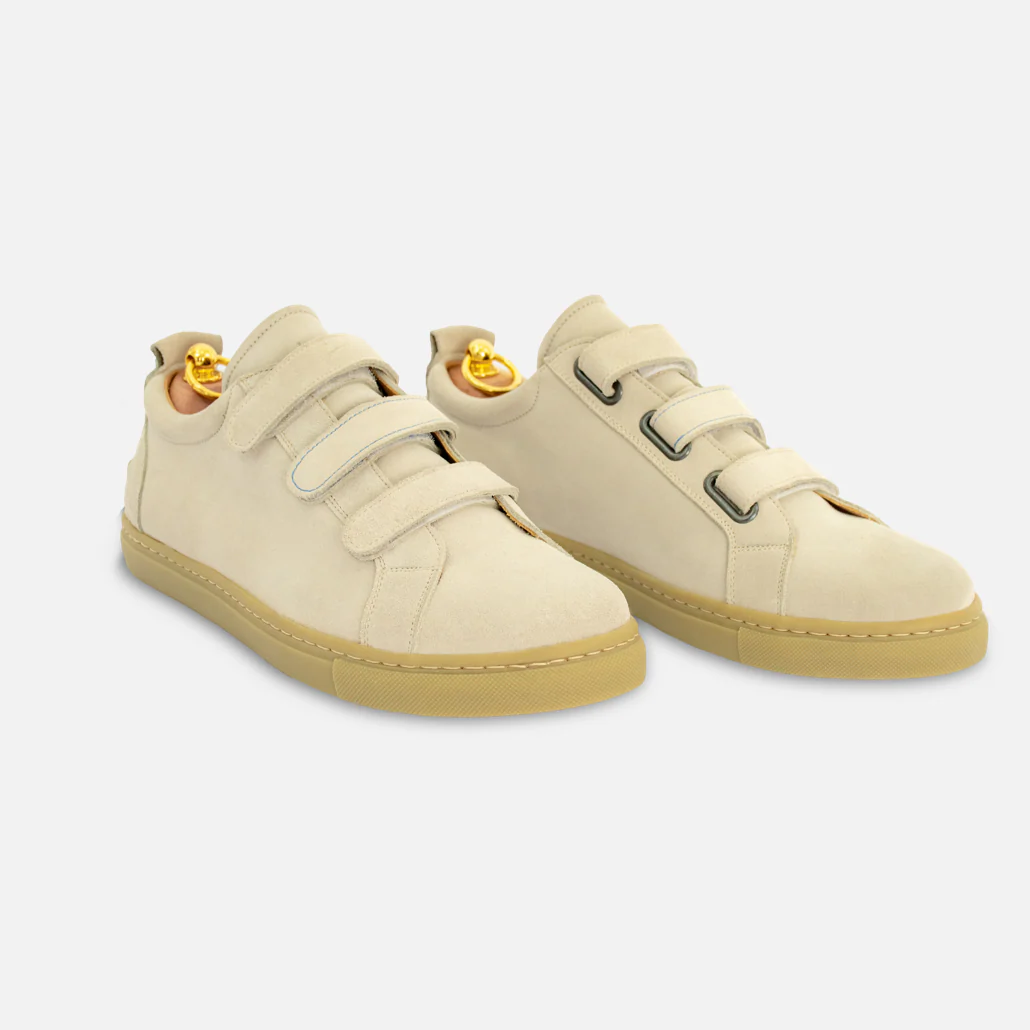 Sneakers in suede beige - Image 3